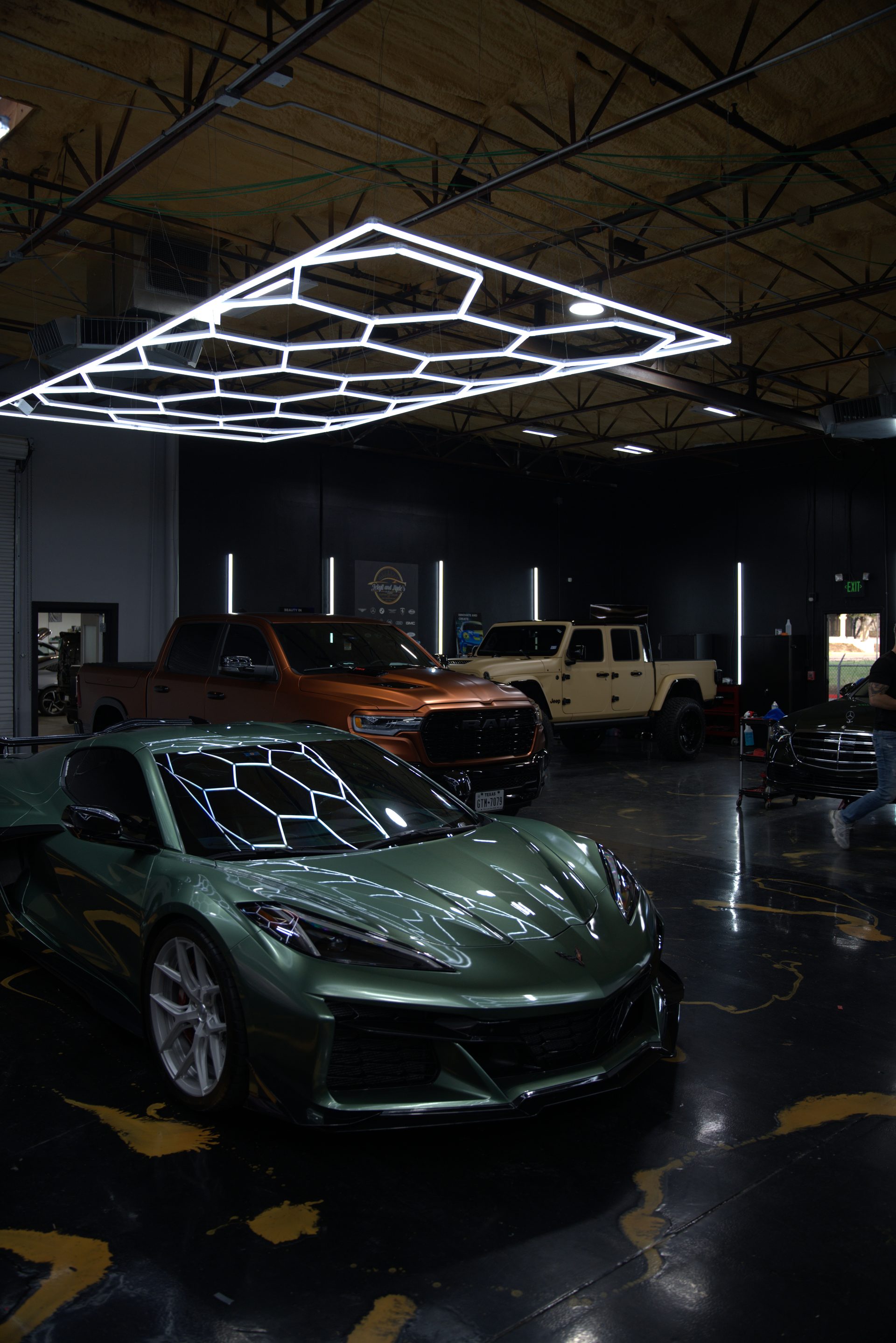 Corvette and other vehicles wrapped by Jekyll and Hyde's